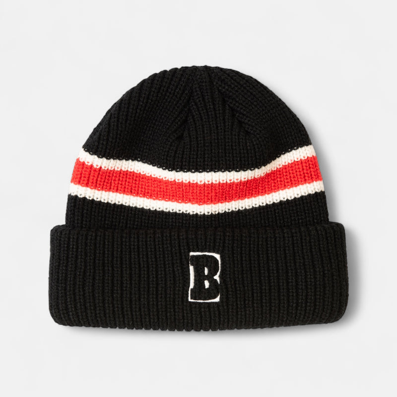 B Logo Beanie Black