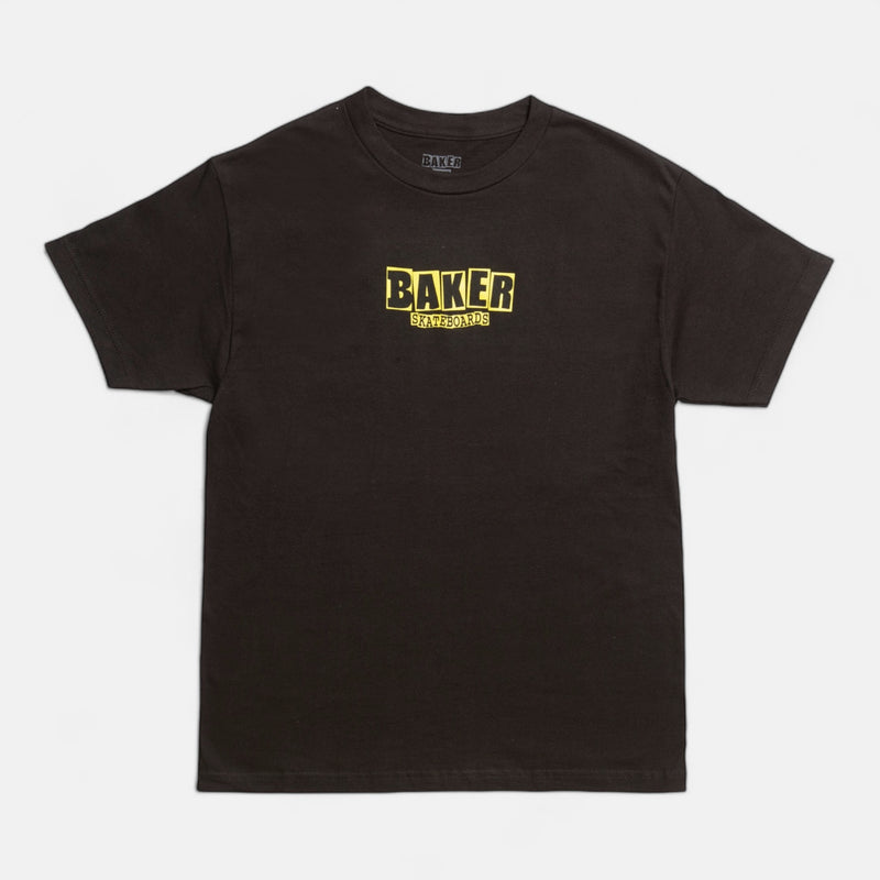 Brand Logo Black/Yellow Tee