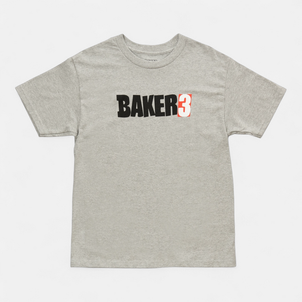 Baker 3 Tee Heather Grey