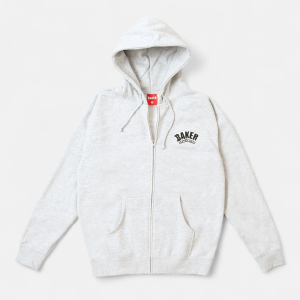 Arch Logo Zip-Up Heather Grey